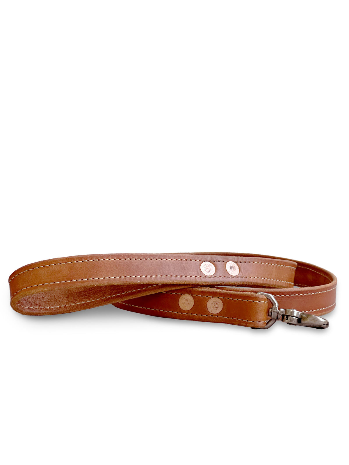 Leather Dog Leash With Stitching