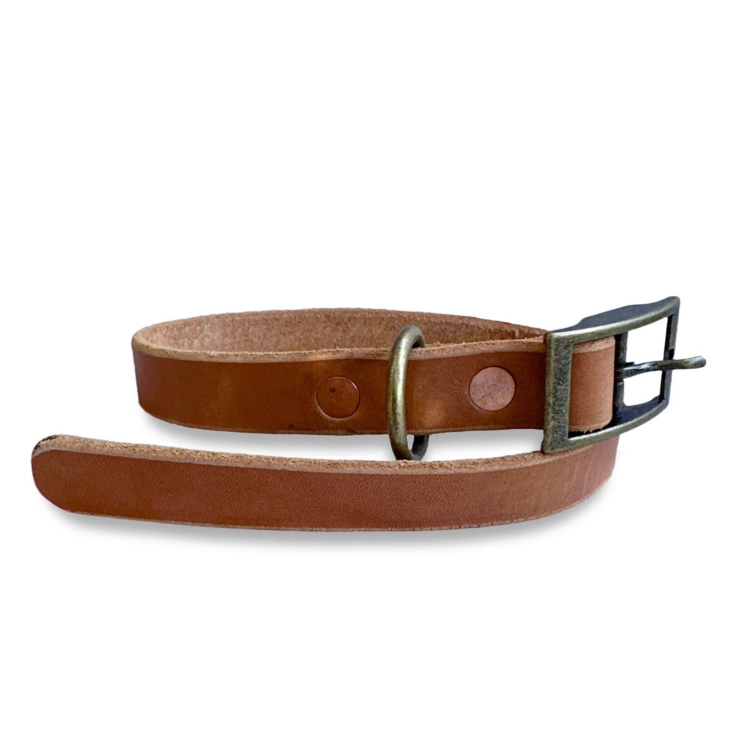 Full Grain Leather Dog Collar - Hand Made in Topanga, Calif.