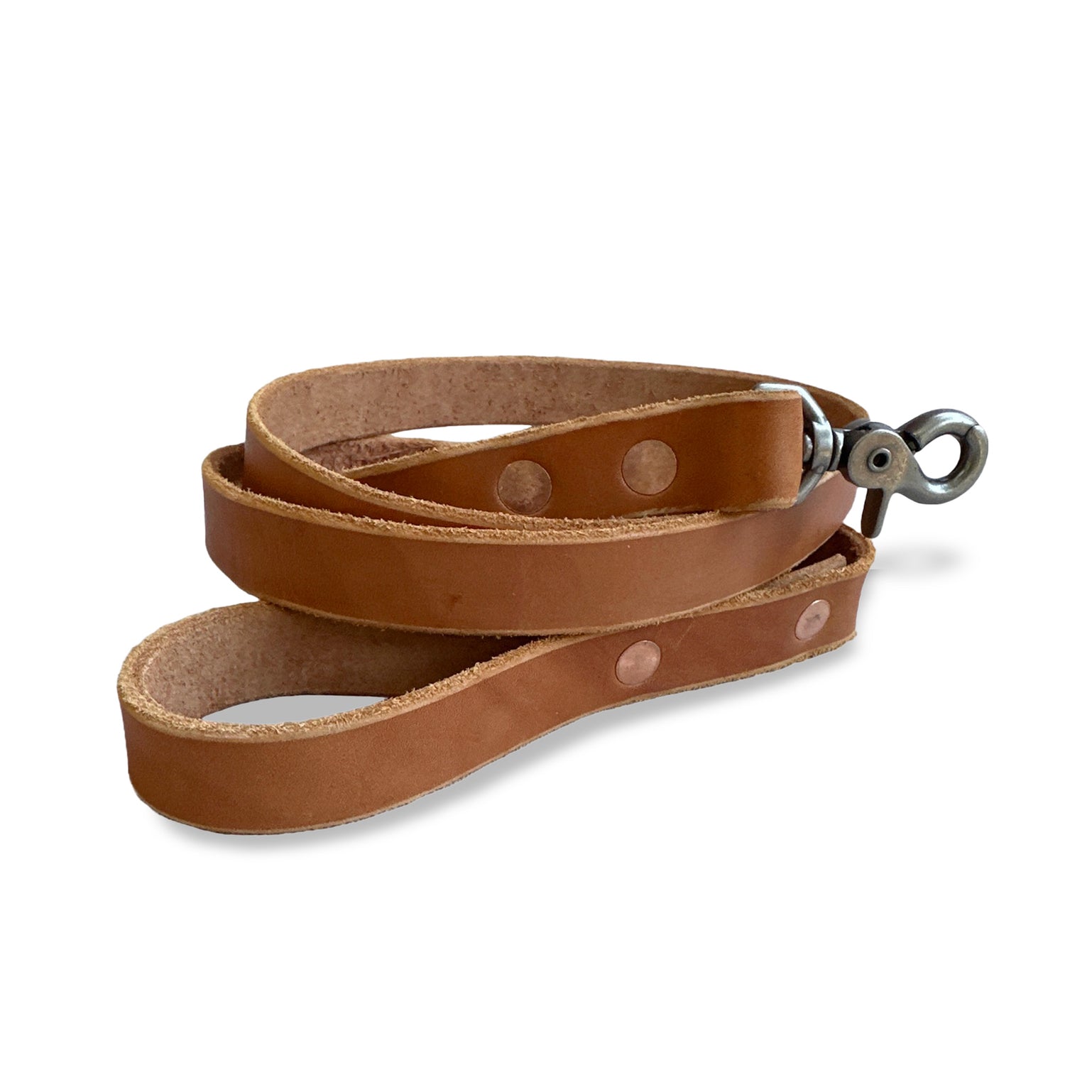 Full Grain Leather Dog Leash - Hand Made in Topanga, Calif.
