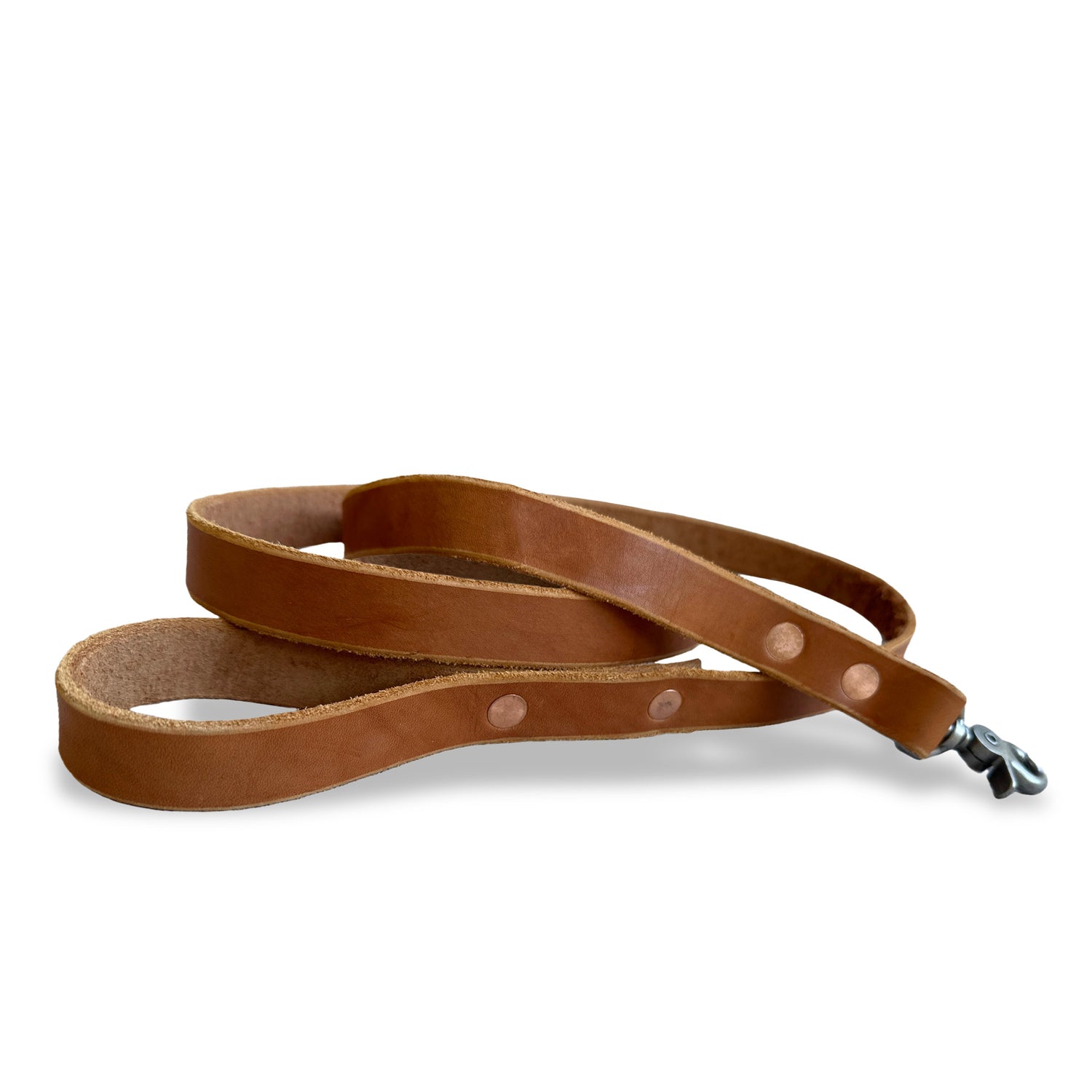 Full Grain Leather Dog Leash - Hand Made in Topanga, Calif.