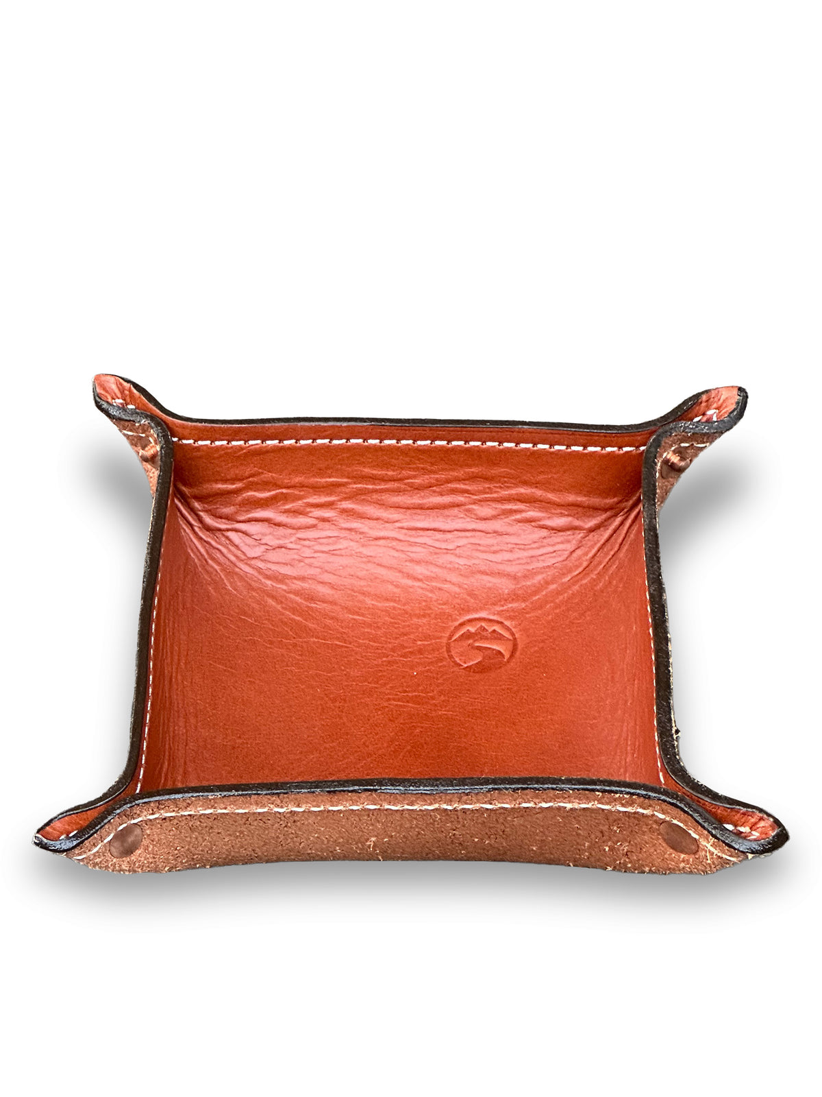 Premium Leather Valet Tray in Chestnut