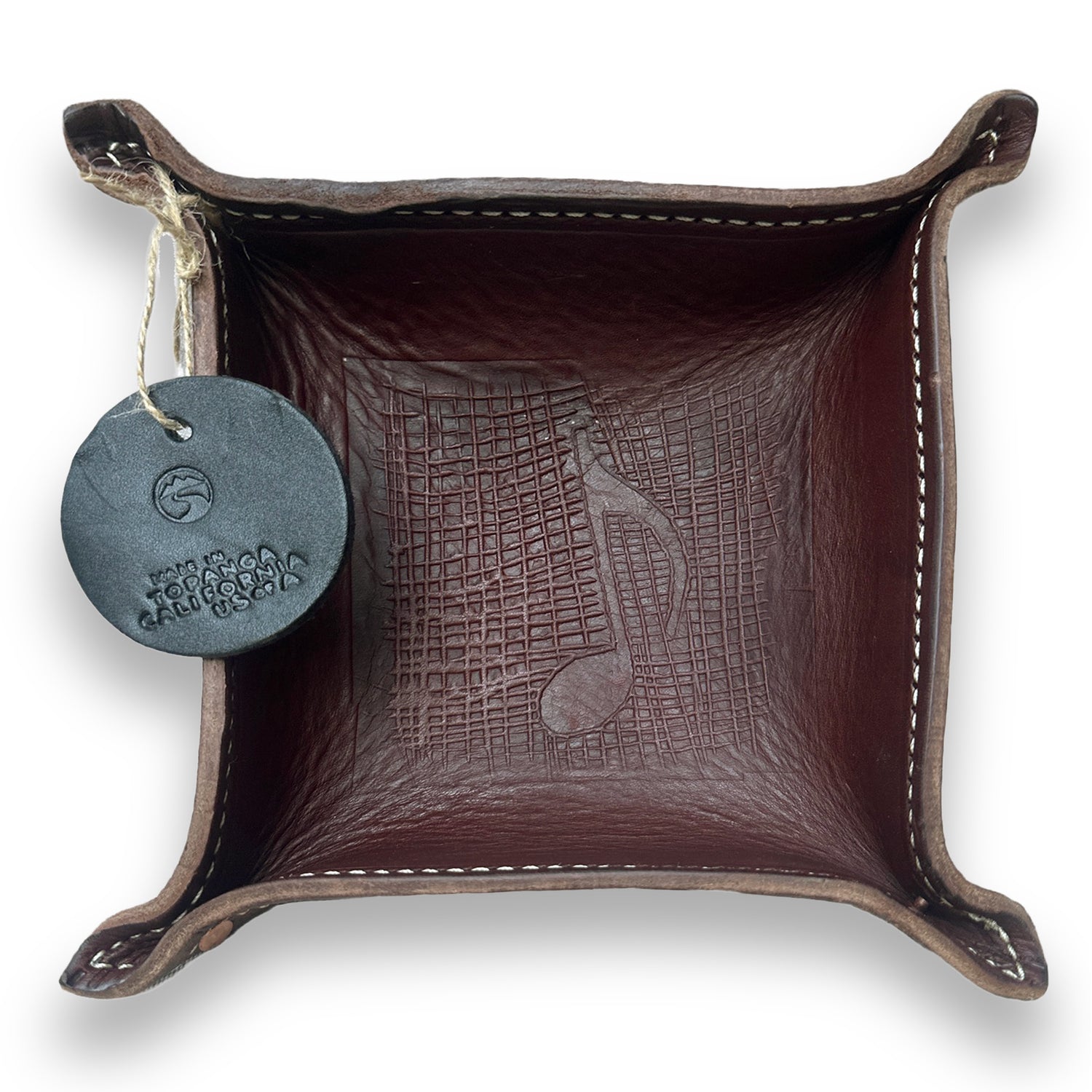 Musical Note Leather Valet Tray