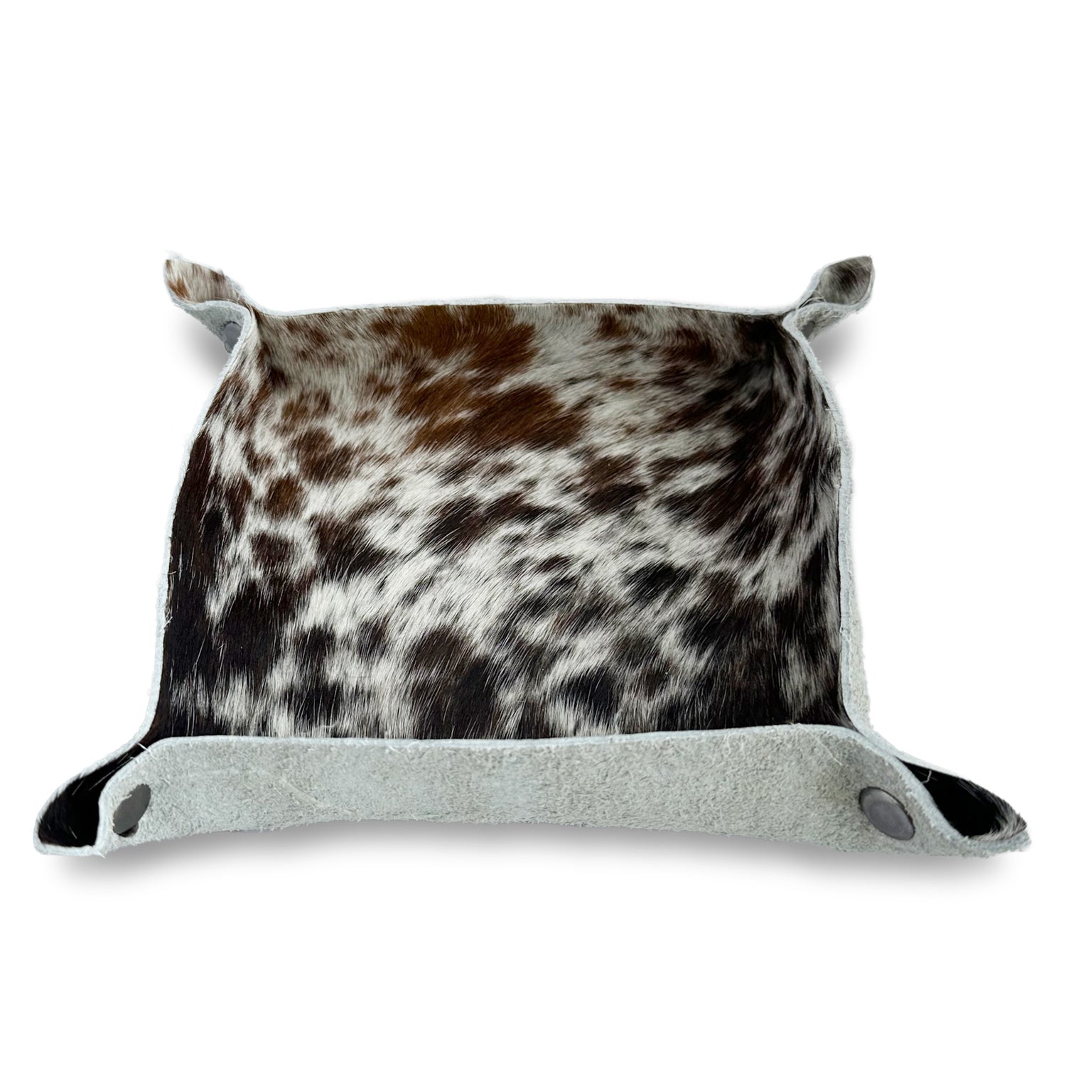 Glendale Leather Valet Tray in Natural Fur