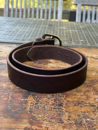 Havana Brown Leather Belt