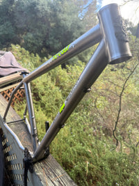 Titanium Fat Chance Yo Eddy Frame Size Large with White Industries Cranks installed