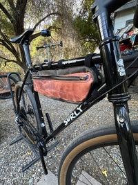 Premium TCO Leather Frame Bag For Surly Bikes - Hide #1