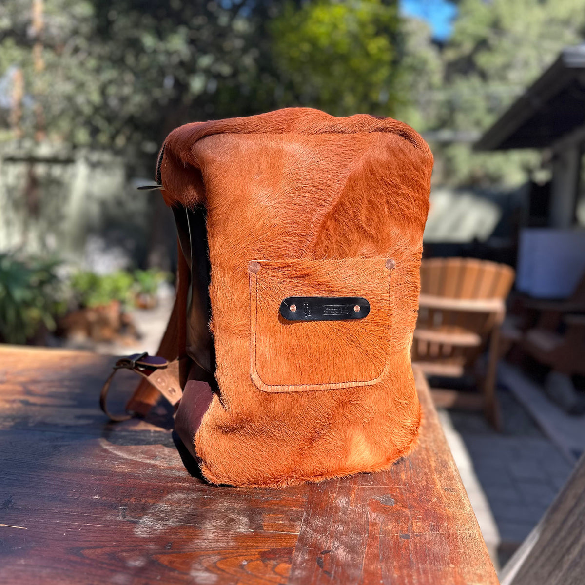 Bulu Backpack in Brazilian Natural Cow Hide