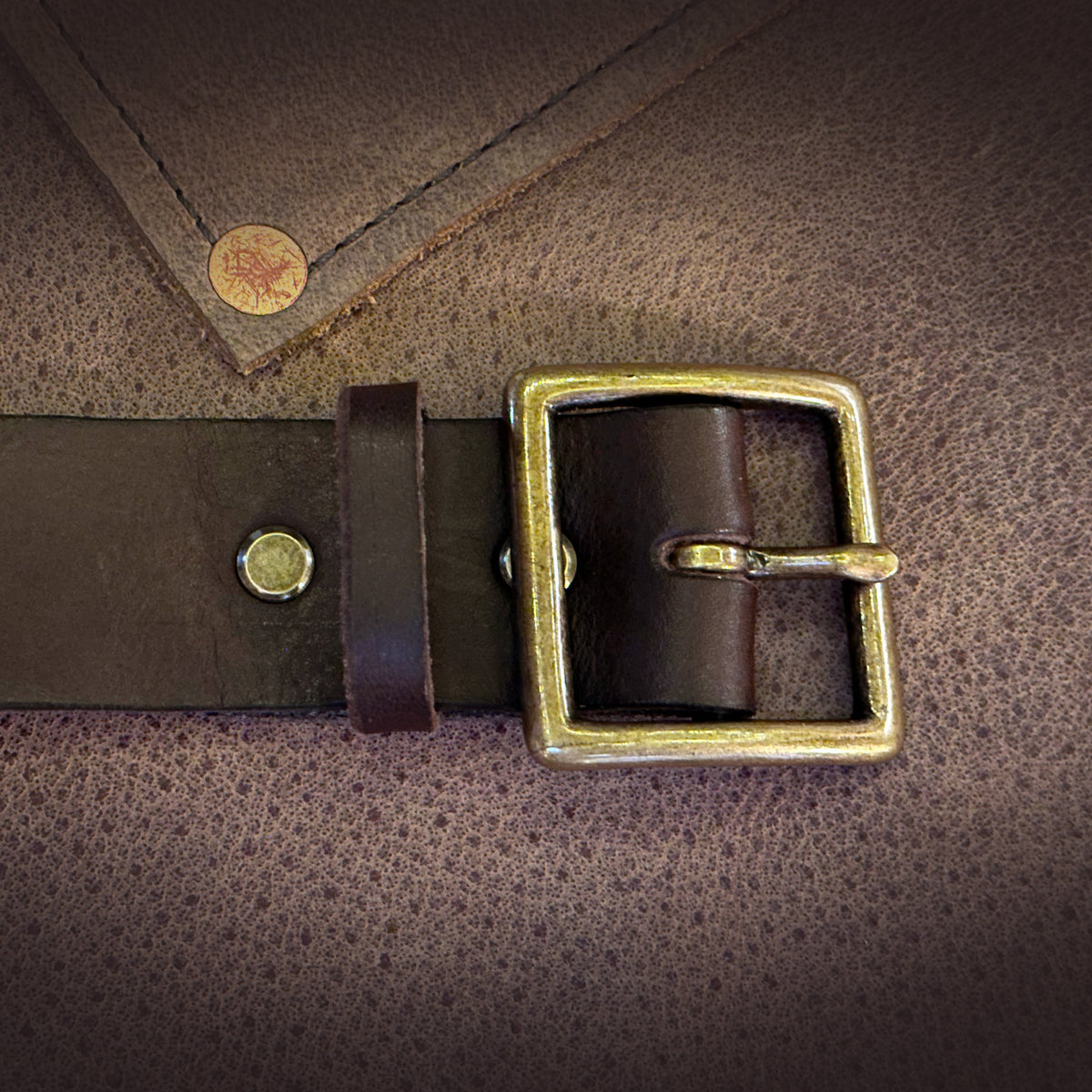 Havana Brown Leather Belt