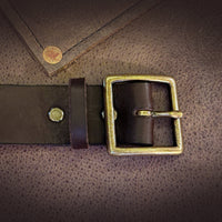 Havana Brown Leather Belt