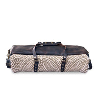 Largo Carpet Duffle Bag With Bison Leather