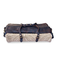 Largo Carpet Duffle Bag With Bison Leather
