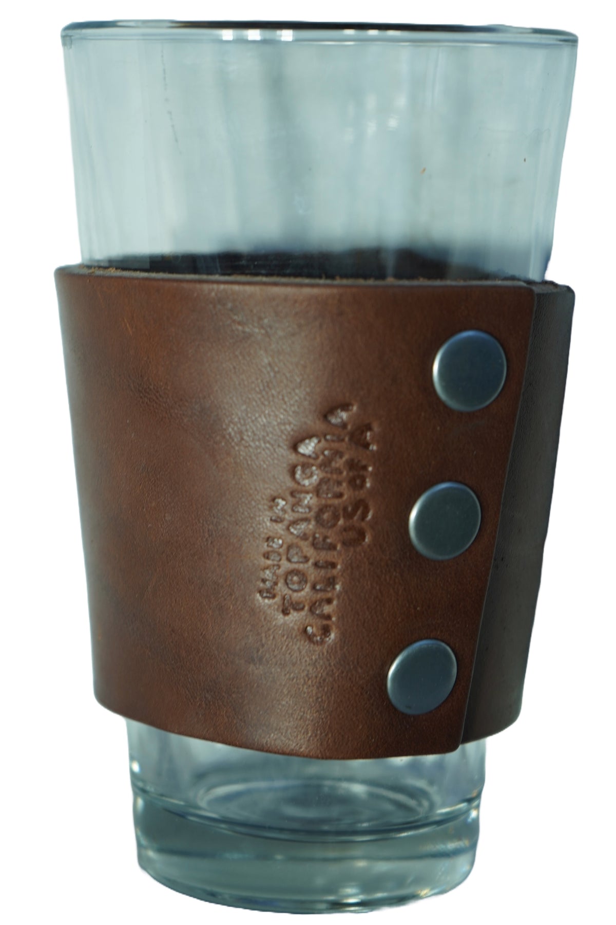 Leather Pint Glass Wrap