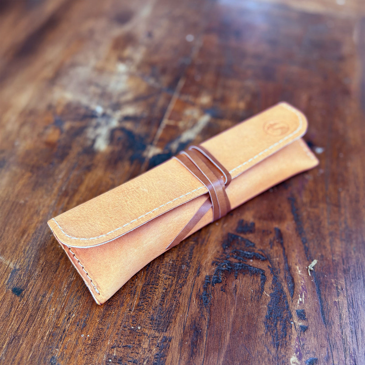 Premium Line Leather Pencil Case that Accommodates Standard and Blackwing Pencils