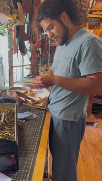 Full Grain Leather Dog Collar - Hand Made in Topanga, Calif.