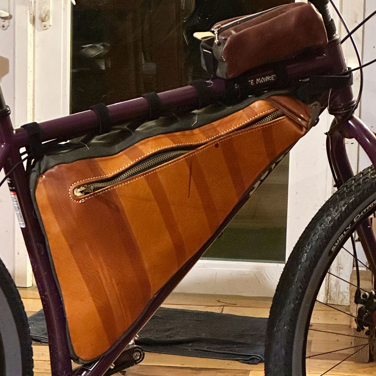 Custom Frame Bag / Bikepacking Bag  Deposit. Hand dyed.