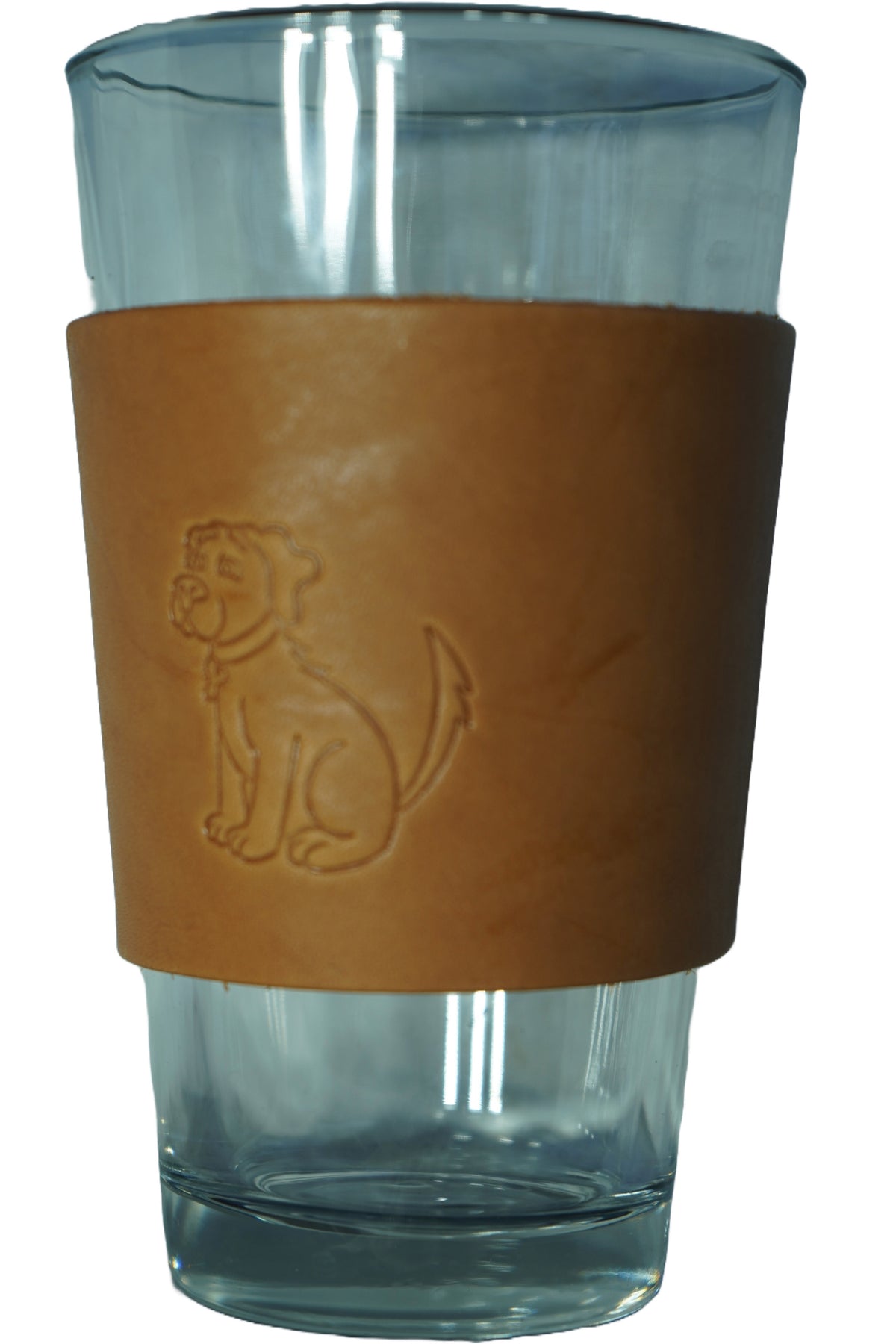 Leather Pint Glass Wrap