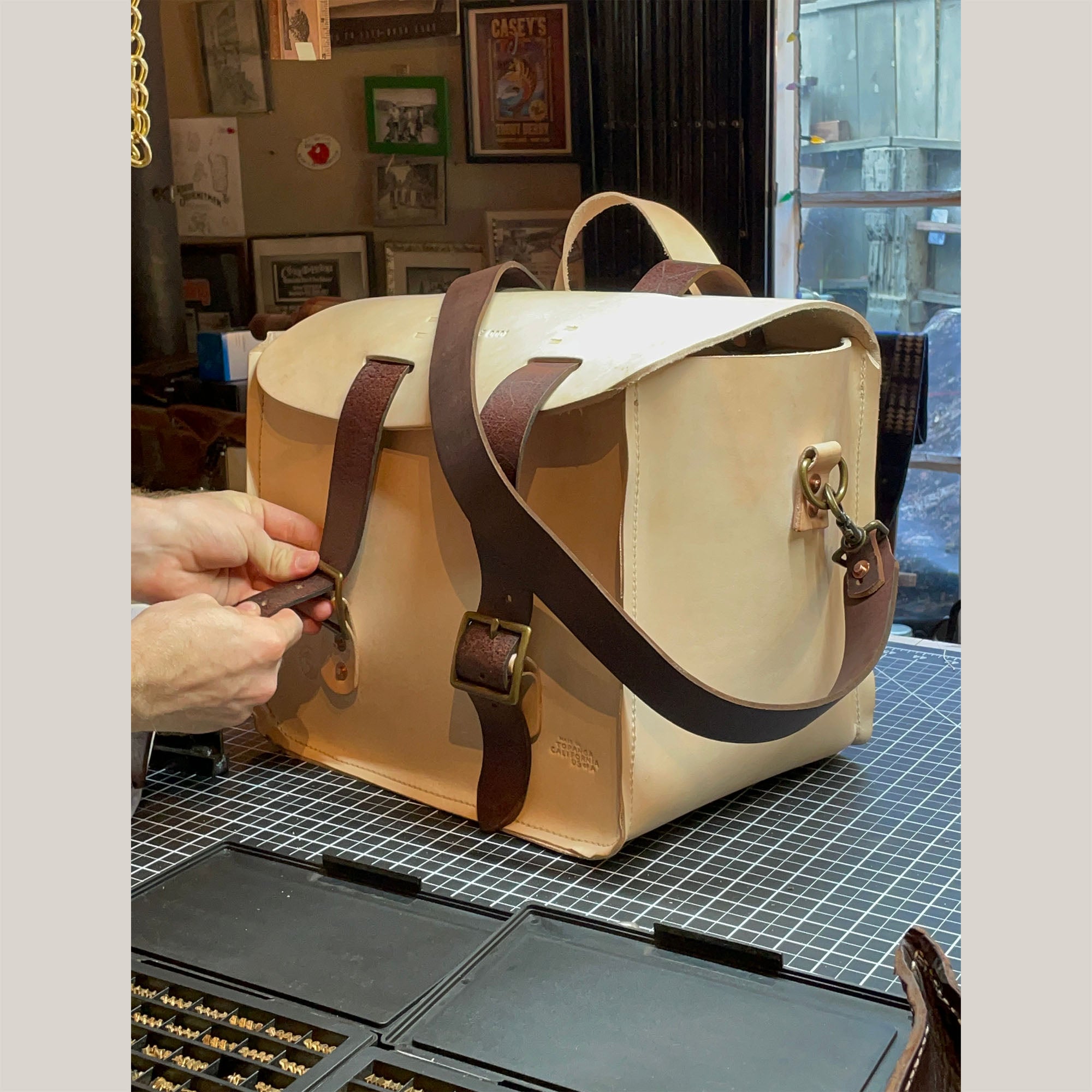 backpack for bicycles leather Leather Bicycle Bag