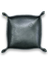 Premium Black Leather Valet Tray