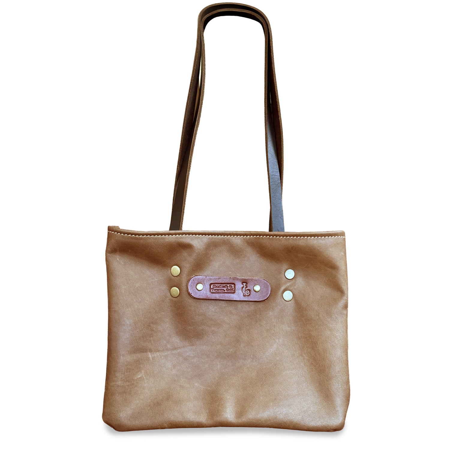 Leather Tote and Book Bag- Hand Made in Topanga, Calif.