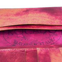 Casini Long Wallet Fuchsia Rocado Shell Cordovan