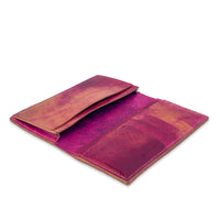 Casini Long Wallet Fuchsia Rocado Shell Cordovan